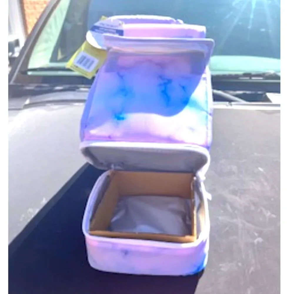 {2} Compartment Thermal Insulated Lunch Bags w/ Padded Handle {2} Pcs Artic Zone